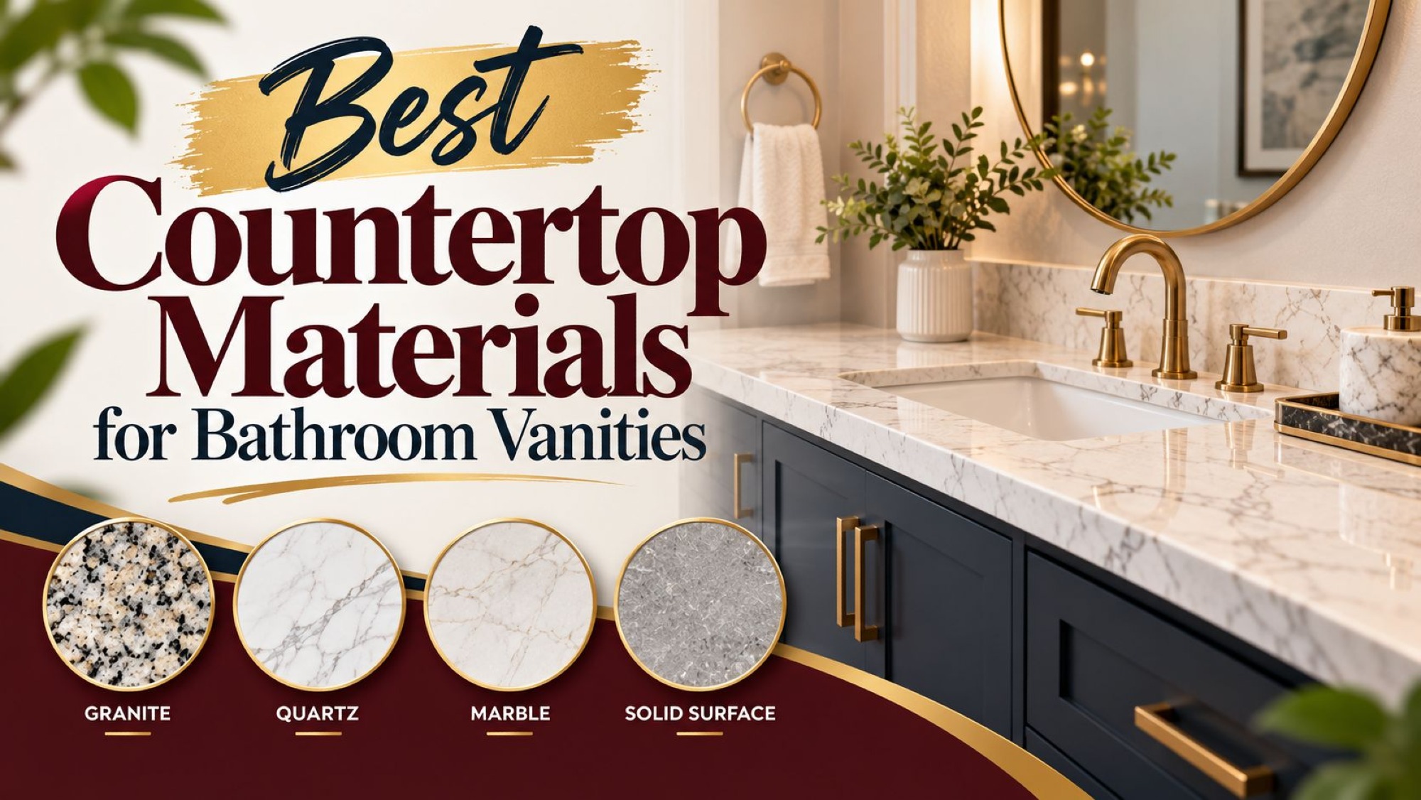Best Countertop Materials for Bathroom Vanities