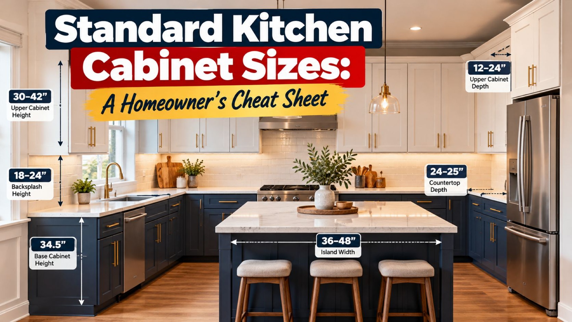 Standard Kitchen Cabinet Sizes: A Homeowner's Cheat Sheet
