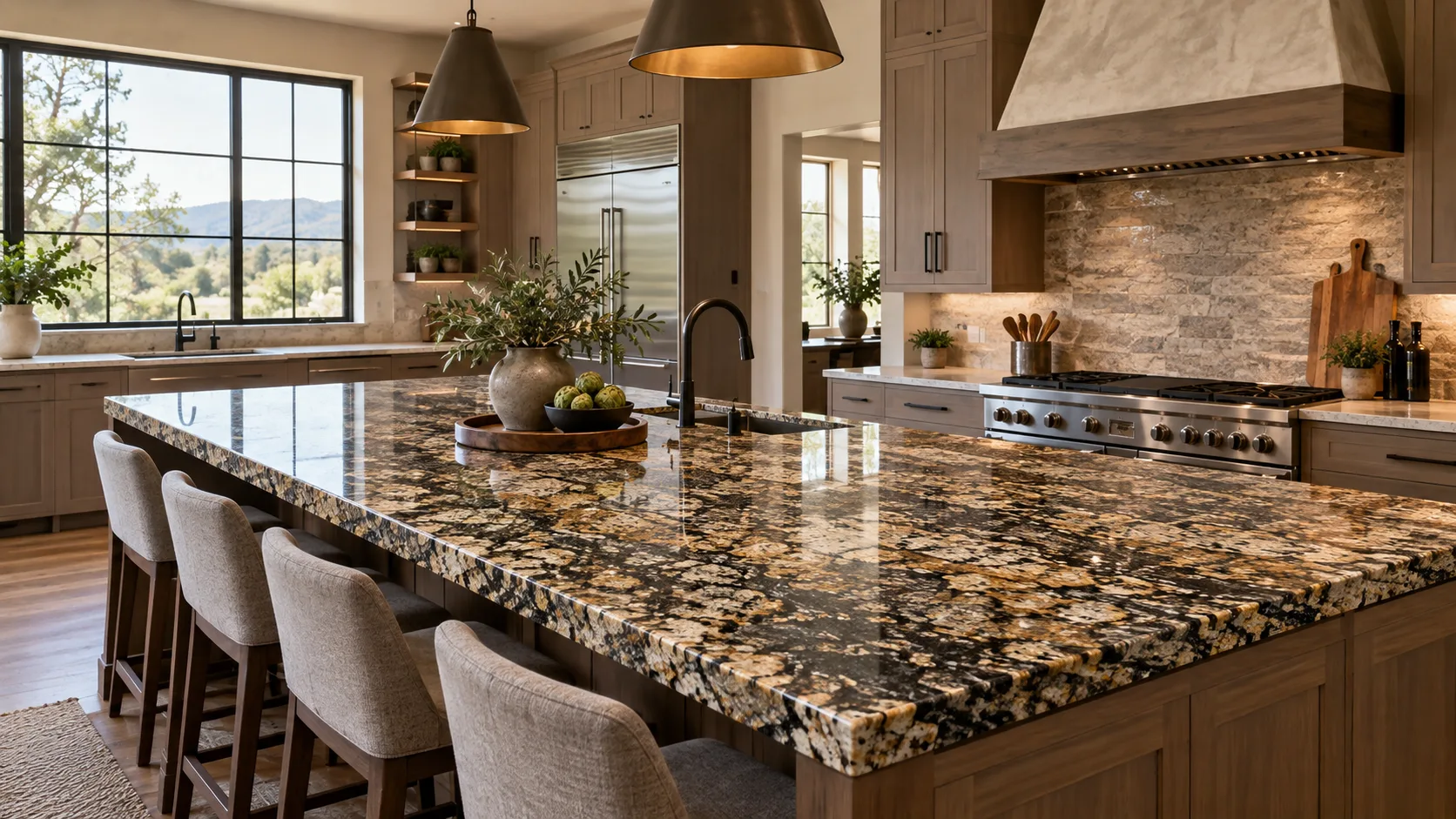 Granite with natural character