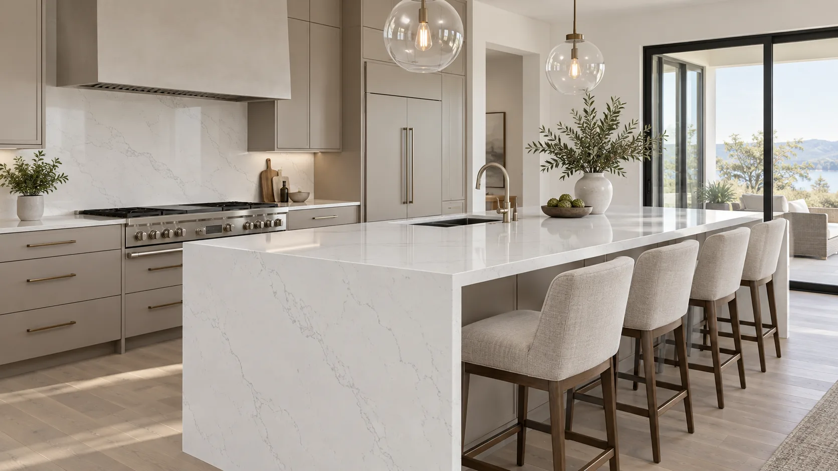 Clean, luminous quartz